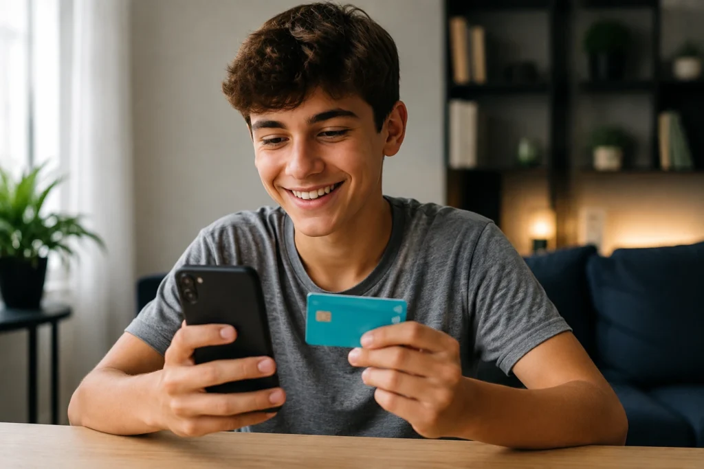 Conta digital para menor de idade com cartão