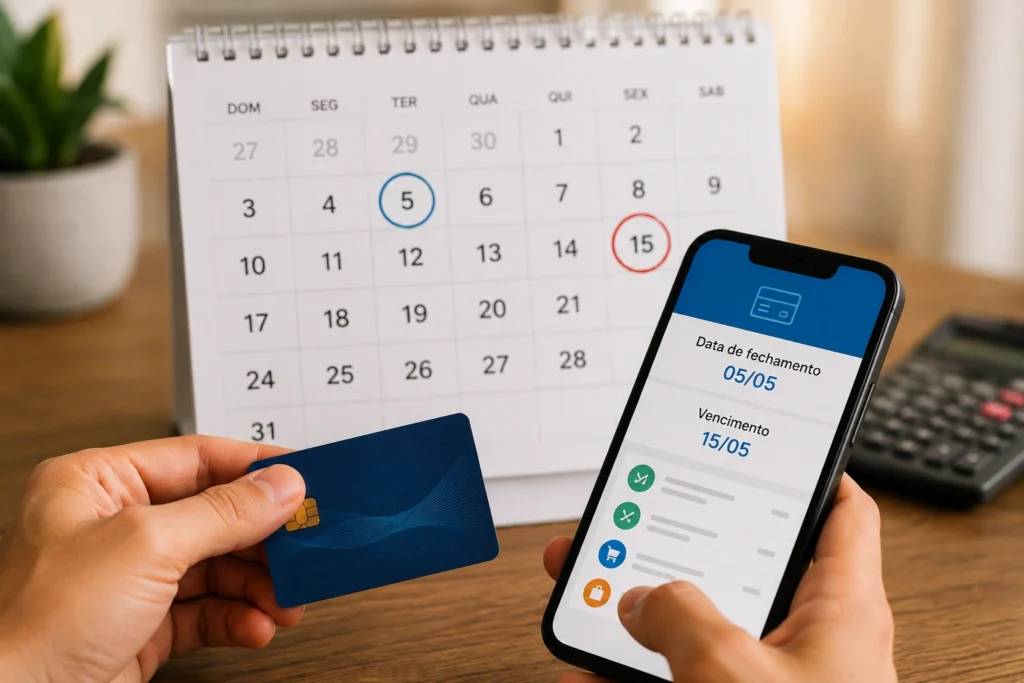 Data de fechamento e vencimento do cartão: qual delas importa para cada compra?